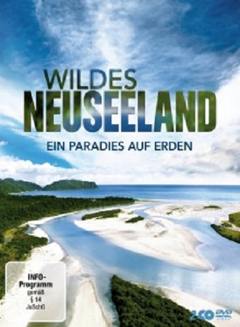 WILDES NEUSEELAND-EIN PARADIES AUF ERDEN  (2 DVD)  DOKUMENTATION  NEU - Zdjęcie 1 z 1